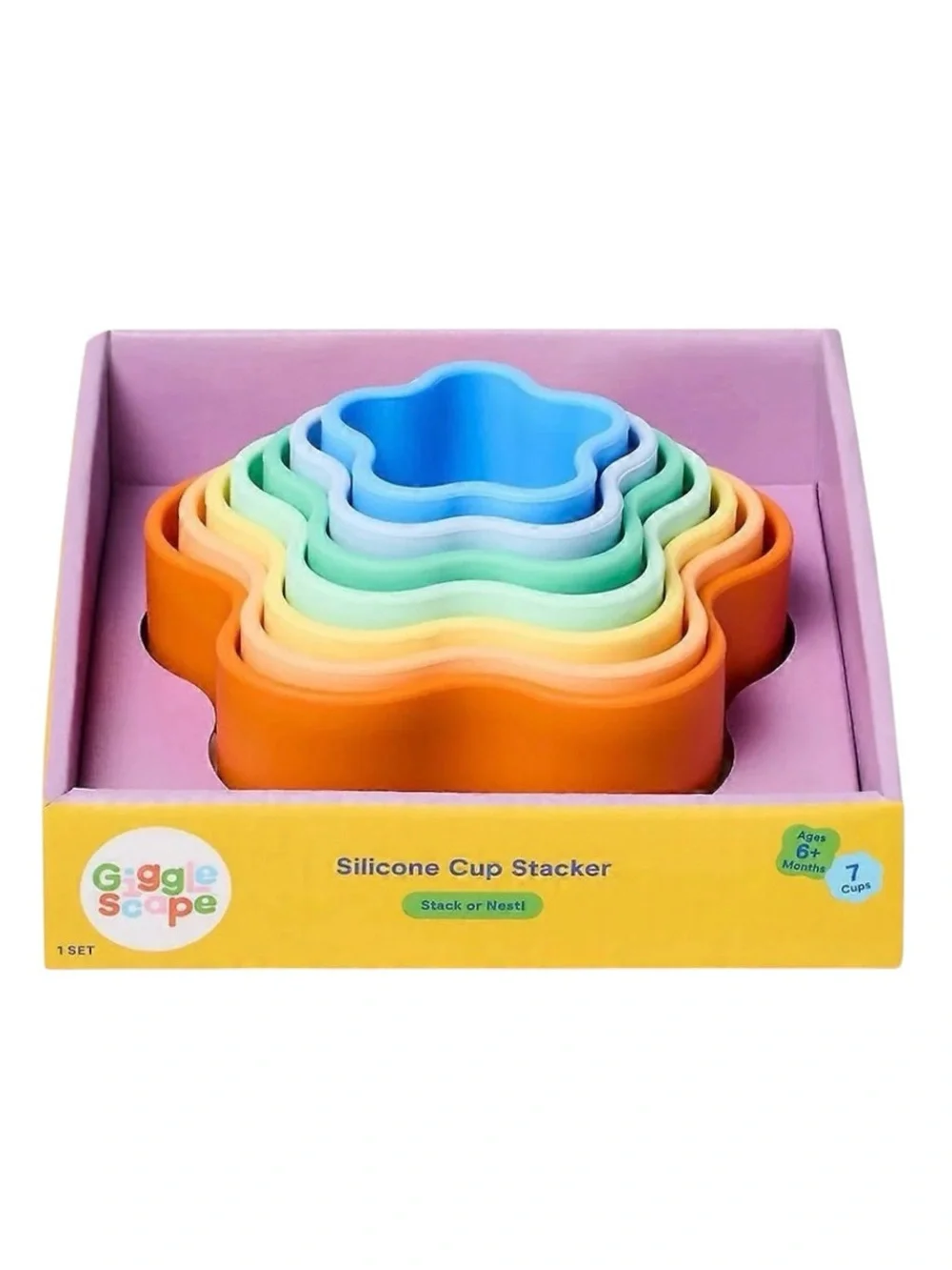 Gigglescape 7 Cup Silicone Stacker
